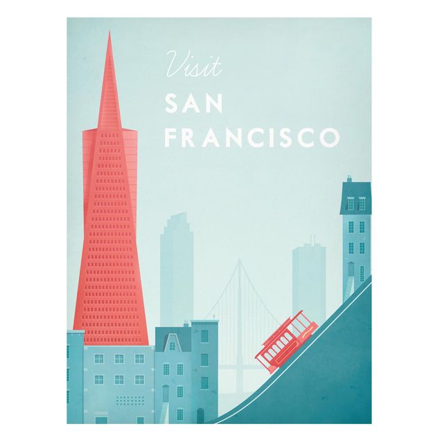 Wanddeko Flur Reiseposter - San Francisco