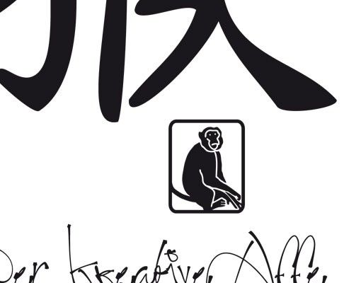 Wanddeko Schlafzimmer No.UL777 Chinesisches Tierkreiszeichen Affe
