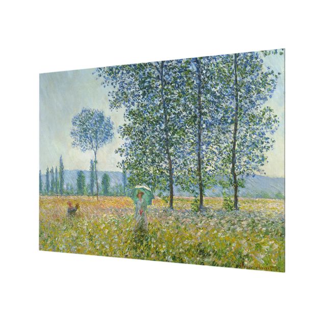 Wohndeko Kunst Claude Monet - Felder im Frühling