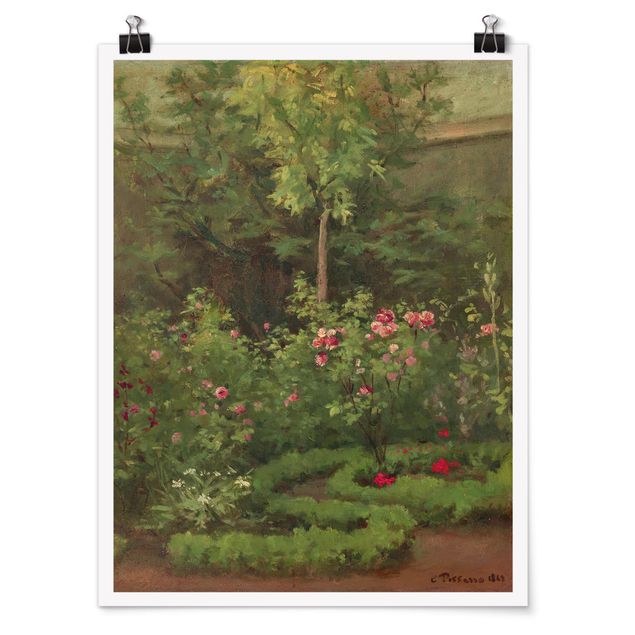 Wanddeko Flur Camille Pissarro - Ein Rosengarten
