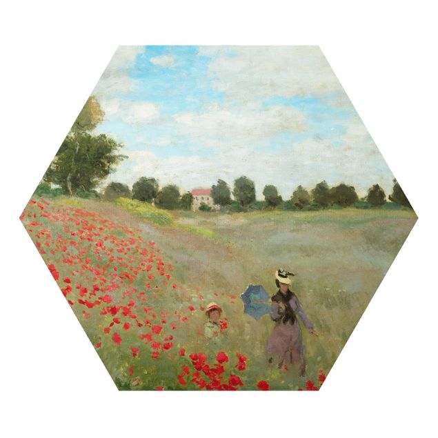 Wanddeko Esszimmer Claude Monet - Mohnfeld bei Argenteuil