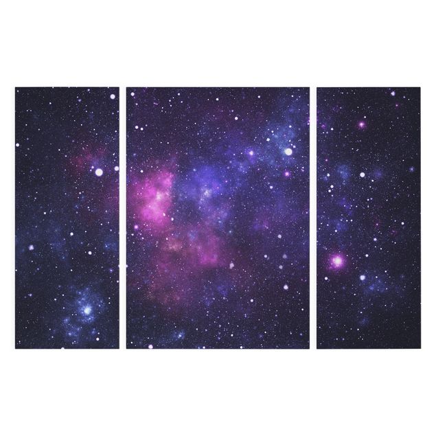 Wanddeko violett Galaxie