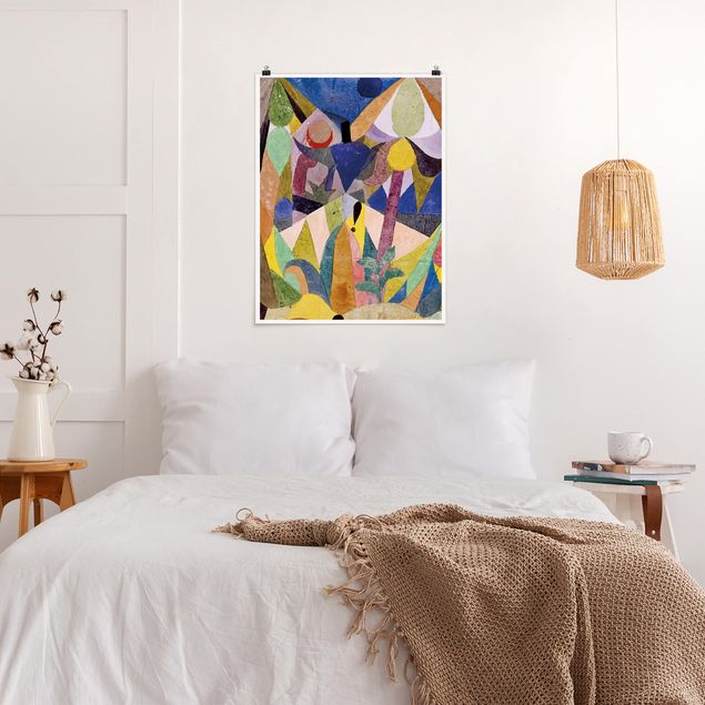 Wanddeko Schlafzimmer Paul Klee - Mildtropische Landschaft