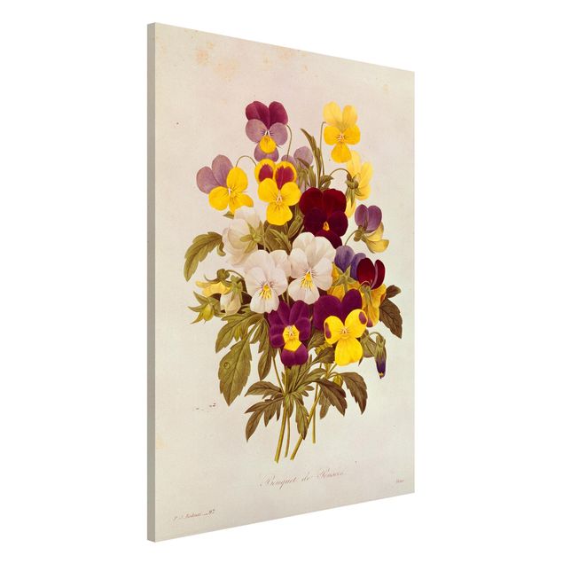 Wohndeko Blume Pierre Joseph Redouté - Ein Bund von Stiefmütterchen