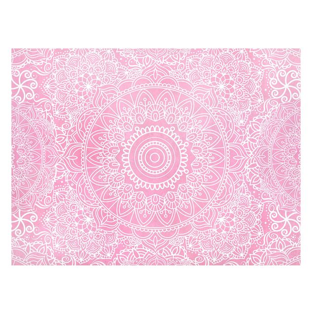 Wanddeko Esszimmer Muster Mandala Rosa