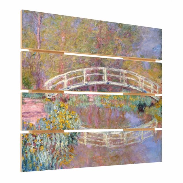 Wohndeko Blume Claude Monet - Brücke Monets Garten