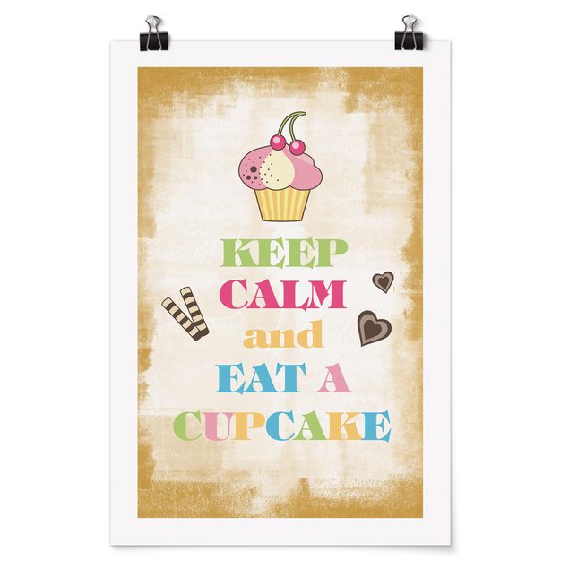 Wohndeko Kulinarisch No.EV71 Keep Calm And Eat A Cupcake Bunt