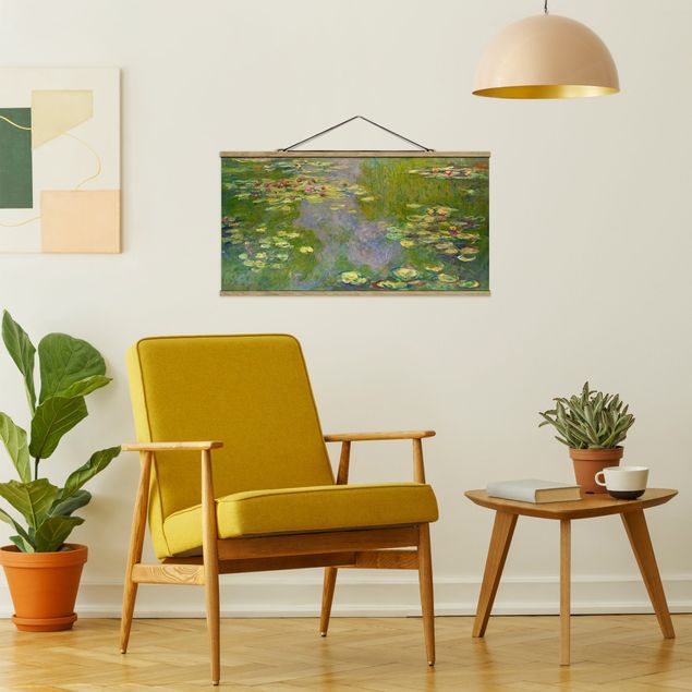 Wanddeko Botanik Claude Monet - Grüne Seerosen