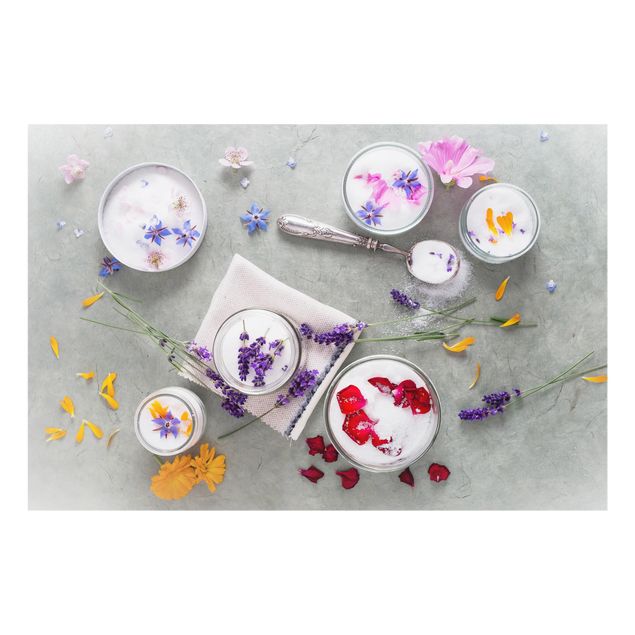 Deko Fotografie Essbare Blüten mit Lavendelzucker