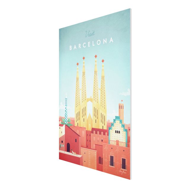 Wanddeko Flur Reiseposter - Barcelona