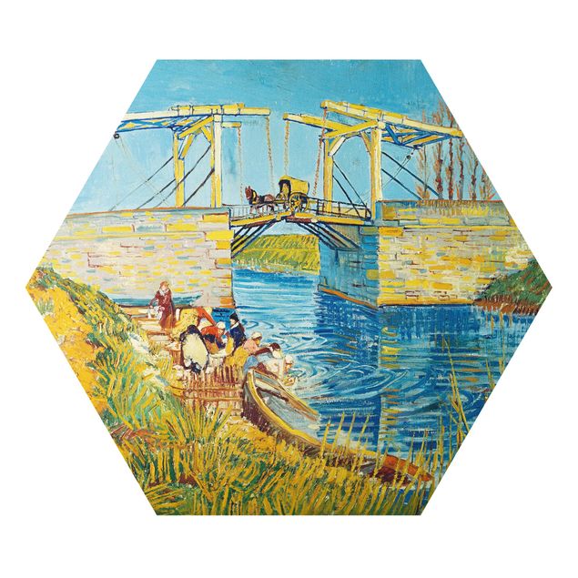 Wanddeko Flur Vincent van Gogh - Zugbrücke in Arles