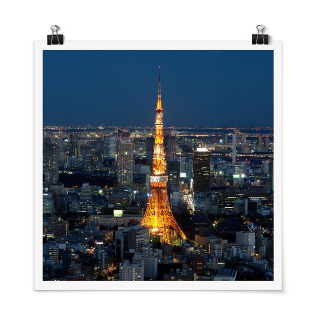 Wanddeko Architektur Tokyo Tower