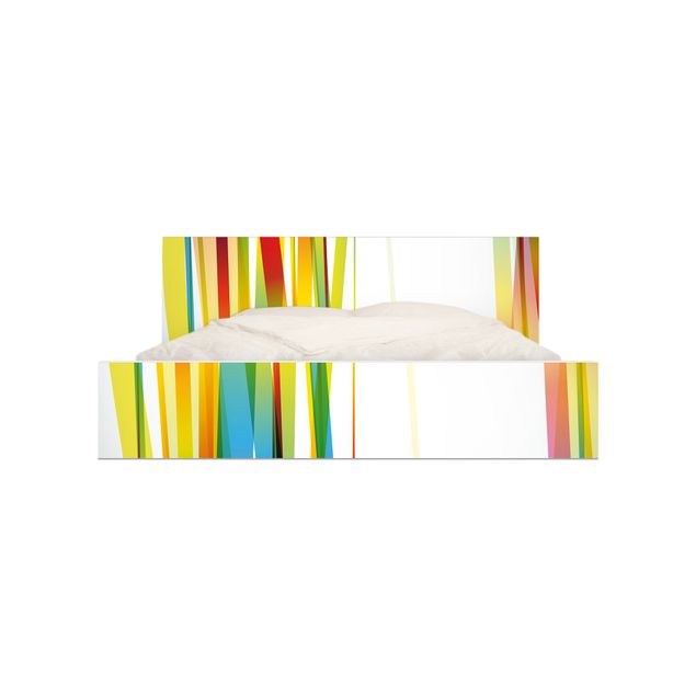 Wanddeko Jungenzimmer Rainbow Stripes