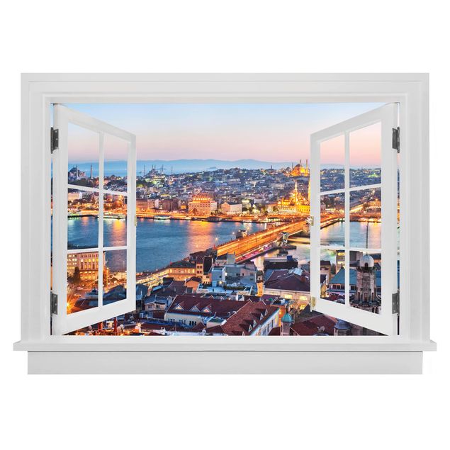 Wanddeko Flur Offenes Fenster Istanbul