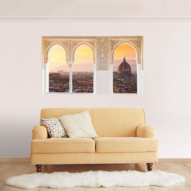 Wanddeko Schlafzimmer Verzierte Fenster Florenz
