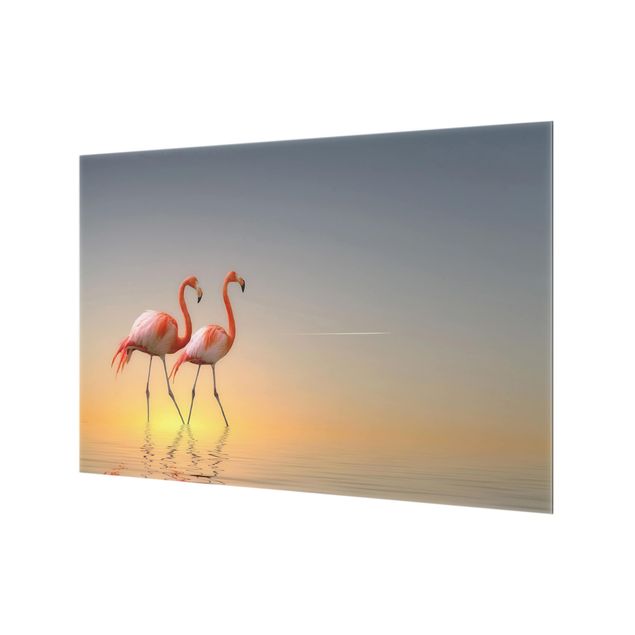 Wohndeko Vögel Flamingo Love