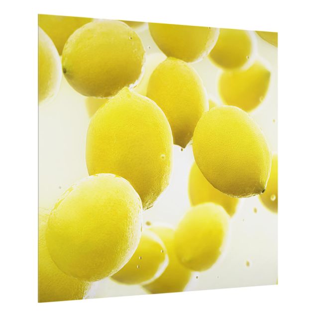 Wanddeko Obst Zitronen im Wasser