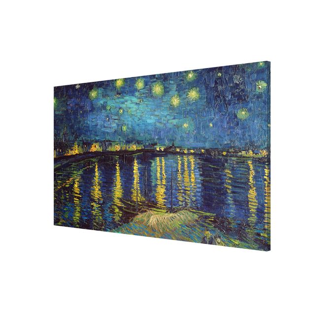 Pointillismus Bilder Vincent van Gogh - Sternennacht über der Rhône