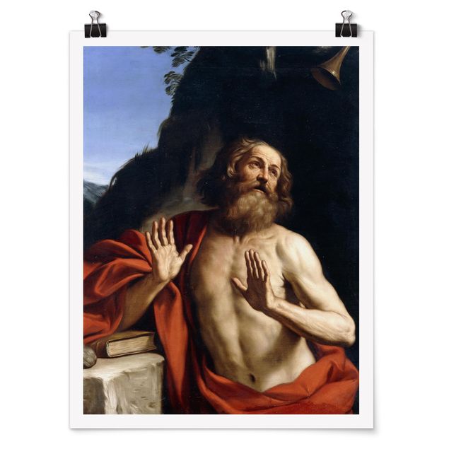 Wanddeko Büro Guercino - Der heilige Hieronymus