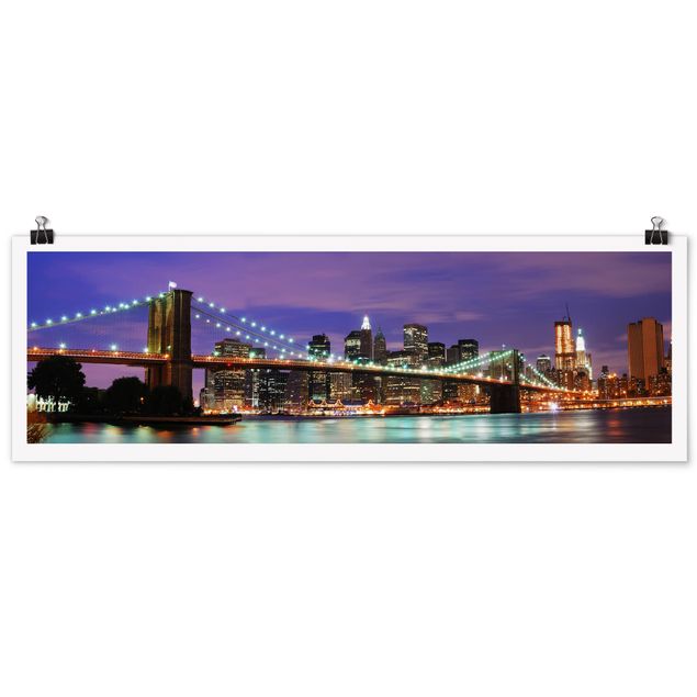 Wanddeko Flur Brooklyn Bridge in New York City