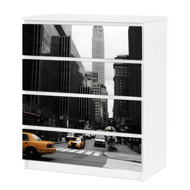 Wanddeko schwarz-weiß Empire State Building