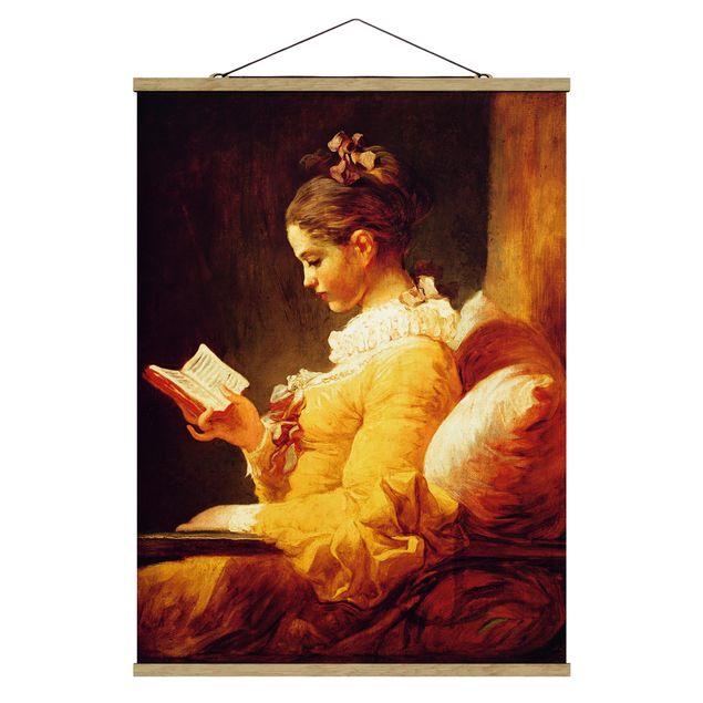 Wanddeko Flur Jean Honoré Fragonard - Lesendes Mädchen