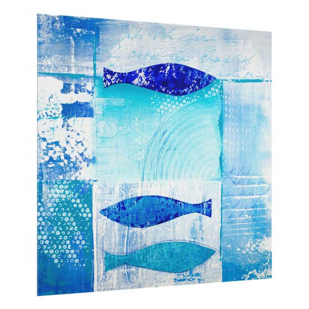 Deko Malerei Fish in the blue