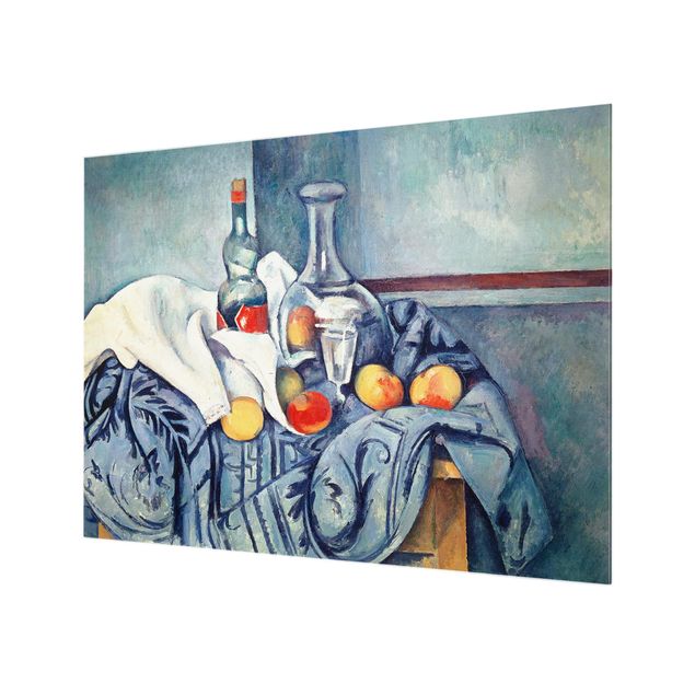Küchenspiegel Glas Paul Cézanne - Stillleben Pfirsiche