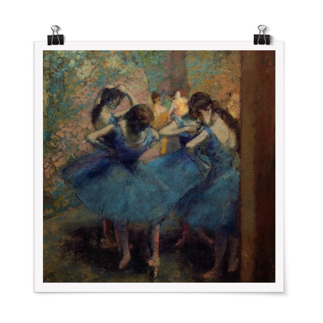 Wanddeko Küche Edgar Degas - Blaue Tänzerinnen