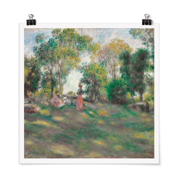 Wanddeko Flur Auguste Renoir - Landschaft mit Figuren