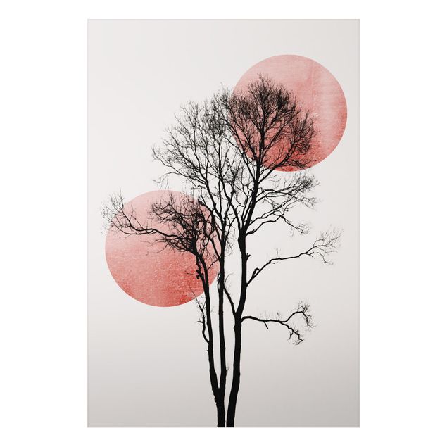 Wanddeko Flur Baum im Nachthimmel