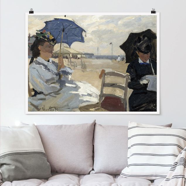 Bilder Impressionismus Claude Monet - Strand von Trouville