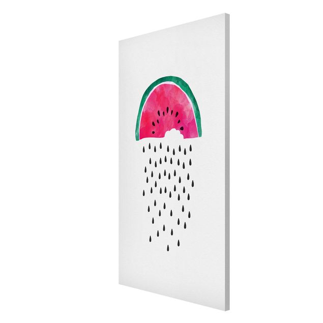 Wanddeko Büro Wassermelonen Regen