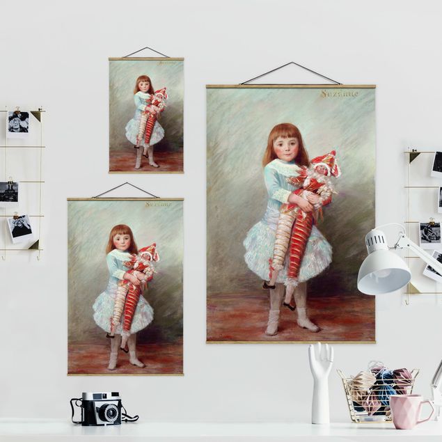 Wanddeko Büro Auguste Renoir - Suzanne mit Harlekinpuppe
