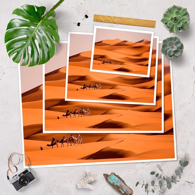 Wanddeko über Sofa Namib Desert