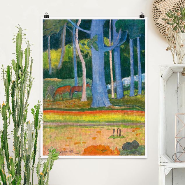 Wanddeko bunt Paul Gauguin - Waldlandschaft