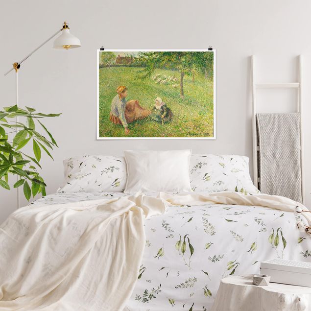 Pointillismus Bilder Camille Pissarro - Gänsehirtin