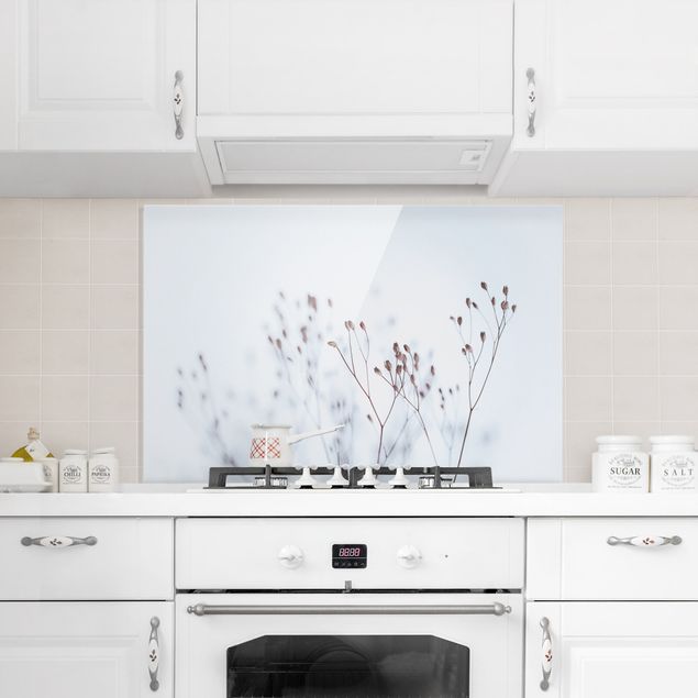 Küche Dekoration Zartblaue Wildblumen