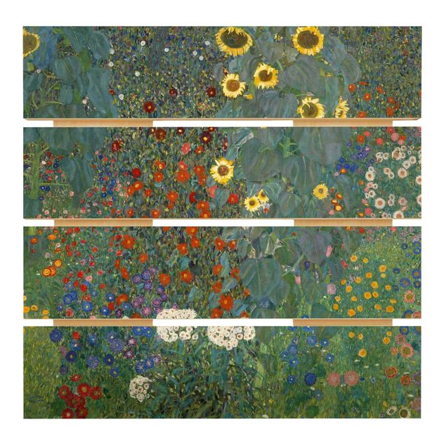 Wanddeko Esszimmer Gustav Klimt - Garten Sonnenblumen