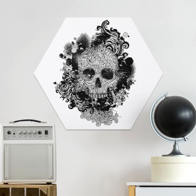 Wanddeko Schlafzimmer Skull