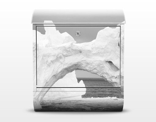 Wanddeko schwarz-weiß Antarktischer Eisberg II