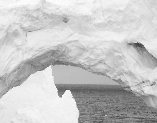 Briefkasten schwarz-weiß Antarktischer Eisberg II