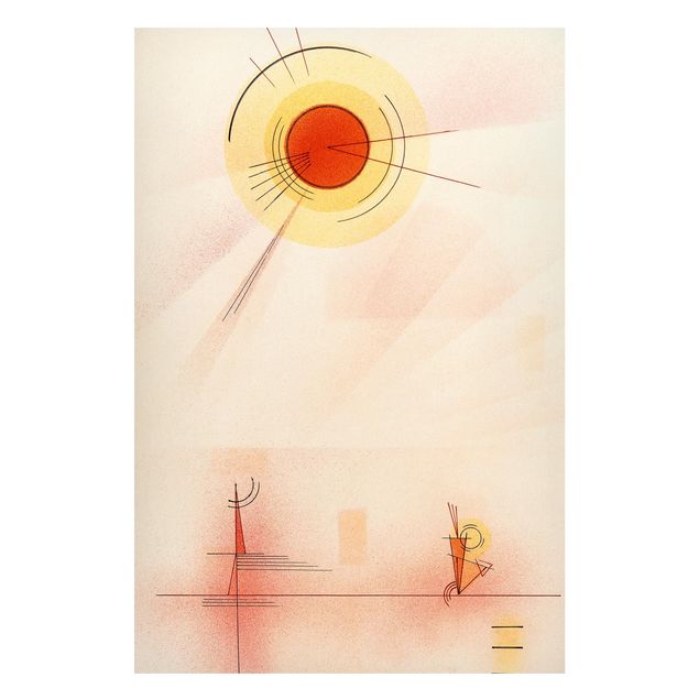 expressionistische Kunstdrucke Wassily Kandinsky - Strahlen