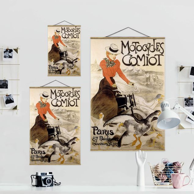 Wanddeko Büro Théophile-Alexandre Steinlen - Werbeplakat für Motorcycles Comiot