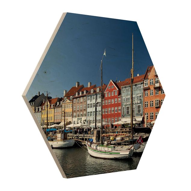 Wanddeko Flur Hafen in Kopenhagen