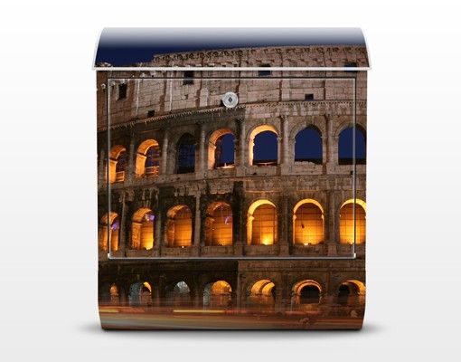 Wanddeko Büro Colosseum in Rom bei Nacht