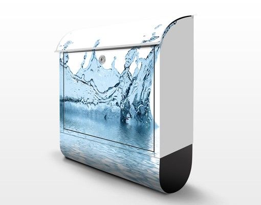 Briefkasten Design Blue Water Splash No.2