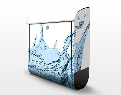 Briefkasten modern Blue Water Splash