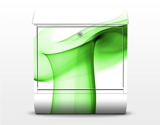 Briefkasten grün Green Glitter