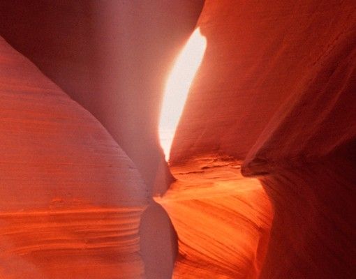 Postkasten orange Lichtschacht im Antelope Canyon